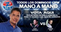 Este domingo en z92…el mano a mano a las 12 del mediodia…Eddie Santiago frente a Frankie Ruiz…No te lo pierdas .. y puedes votar aqui…