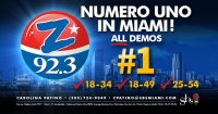 Zeta 92.3 FM Numero Uno en Miami